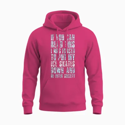 Funny Ice Skating Unisex Hoodie - Heliconia