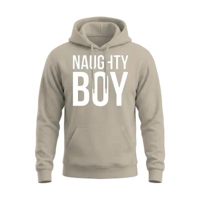 Naughty Boy Unisex Hoodie - Sand