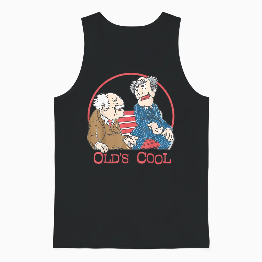 Disney the Muppets Statler and Waldorf Old's Cool Unisex Tank Top in Black
