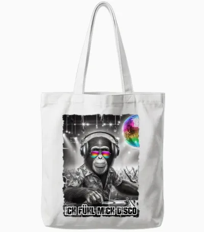 Ich Fühl Mich Disco Dj Outfit for Music Fans Malle Party T-Shirt, Black Tote Bags - White