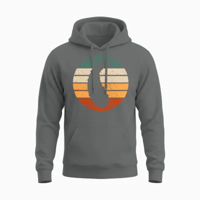 Retro Tempura Design Unisex Hoodie - Graphite Heather