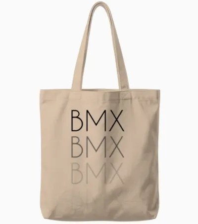 Bmx Retro Tote Bags - Natural