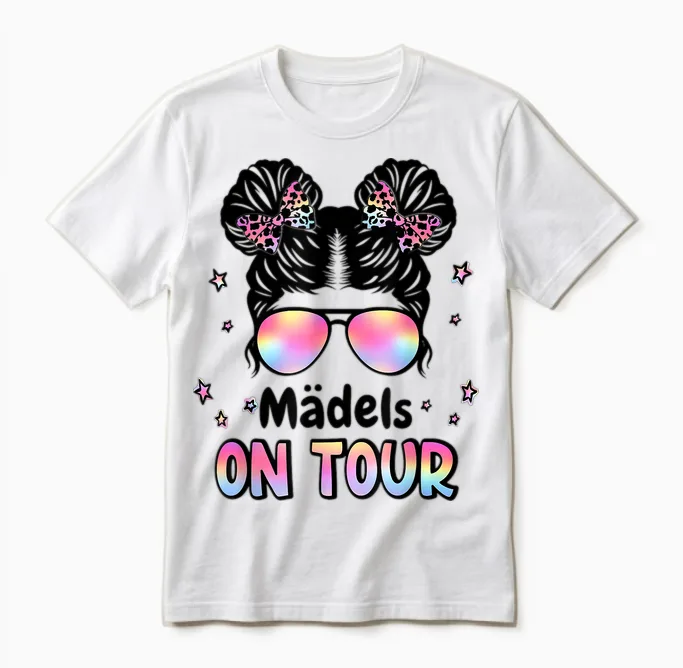 Mädels on Tour 2026 Party Machen Mit Den Mädels Mädelsabend Unisex T-Shirt in White