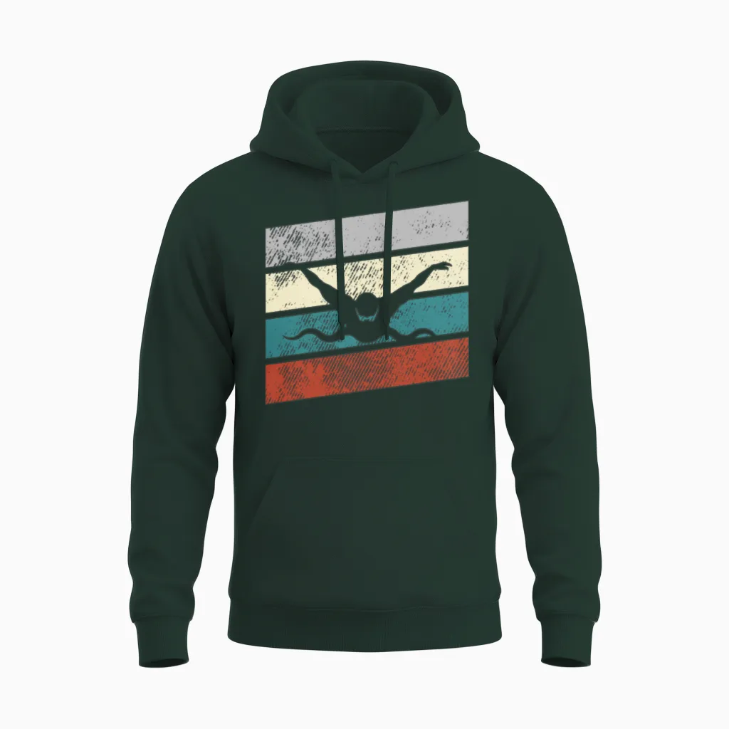 Parkour Retro Unisex Hoodie in Forest