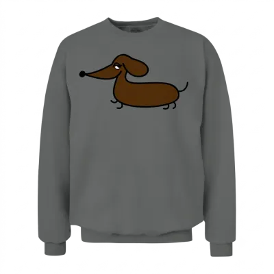 Funny Dachshund Unisex Sweatshirt - Graphite Heather
