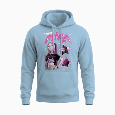 Kpop Demon Hunters Huntrix Mira Popstar Unisex Hoodie - Light Blue