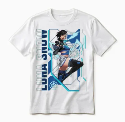 Marvel Rivals Gamerverse Super Hero Pvp Luna Snow Unisex T-Shirt - White