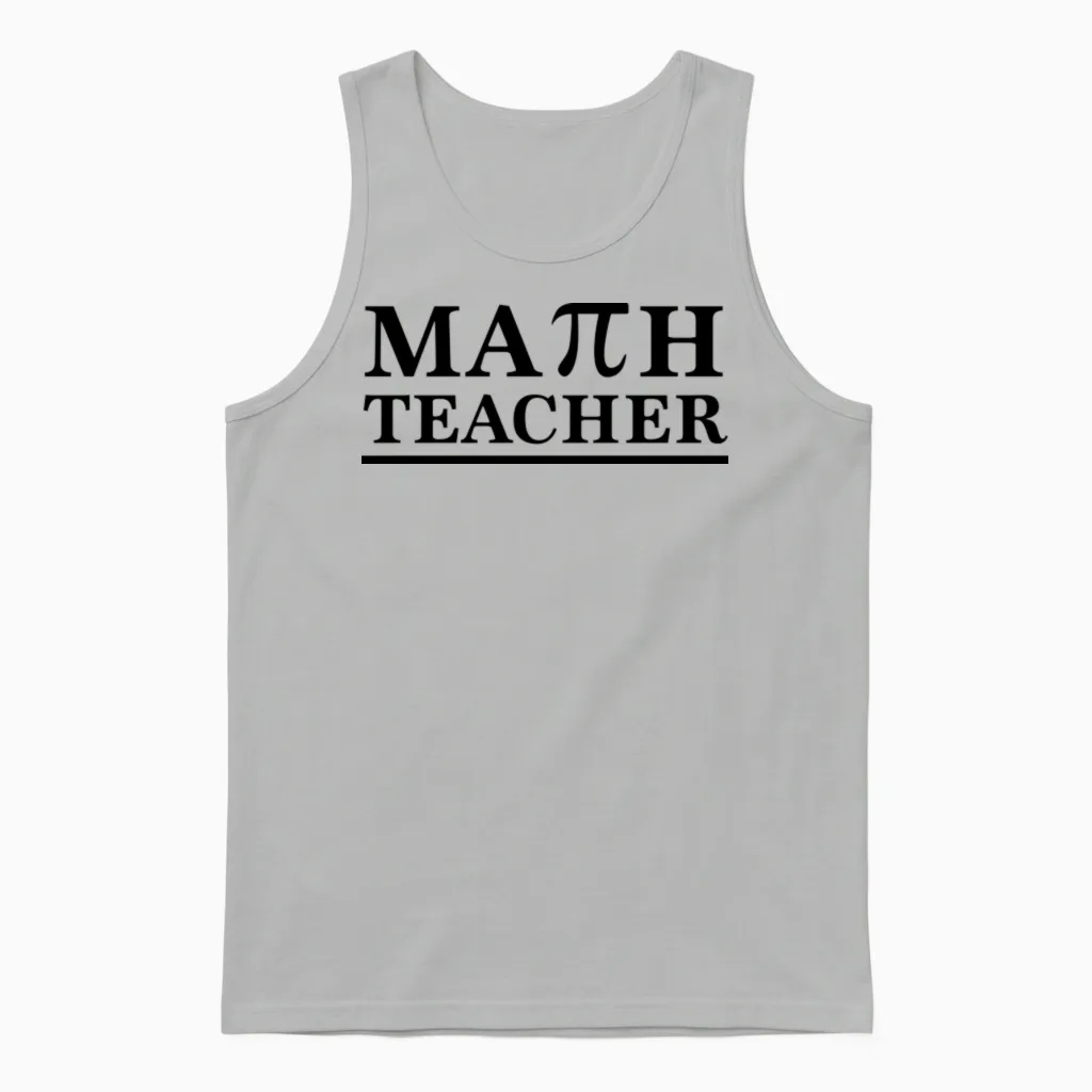Math Teacher Pi - Teachers Unisex Tank Top in Ash