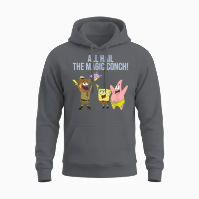 All Hail the Magic Conch! Unisex Hoodie - Charcoal