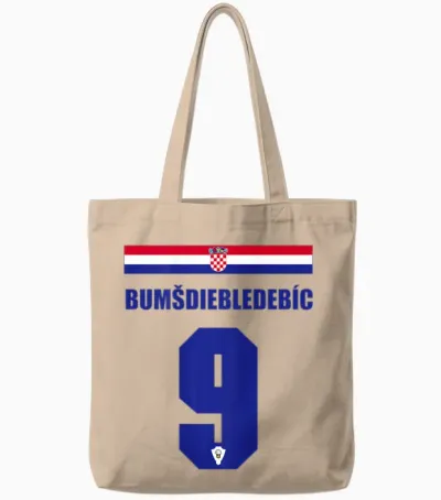 Kroatien Sauf-Trikot Party Trikot Tote Bags - Natural