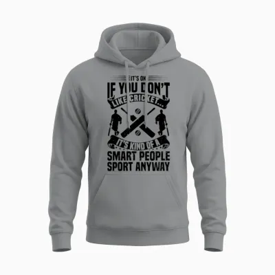 Cricket Quotes Cricket Player Cricketing Cricket Unisex Hoodie - Sport Grey