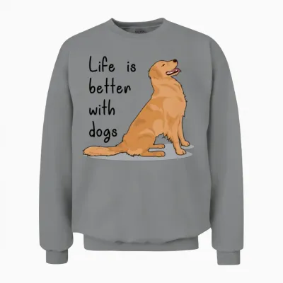 Pet Dog Unisex Sweatshirt - Sport Grey