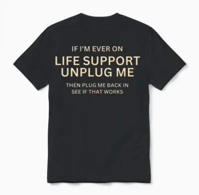 Funny Jokes Unisex T-Shirt - Black