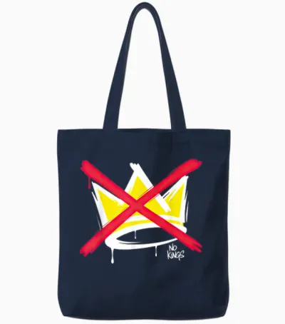 No Kings Tote Bags - Navy