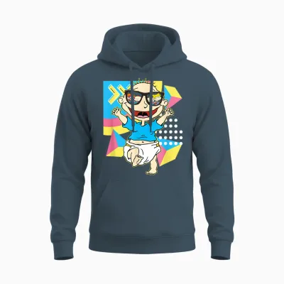Tommy Pickles - Sunglasses Reflection Unisex Hoodie - Dark Heather