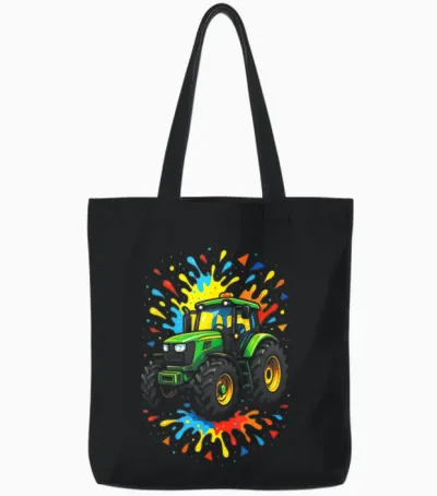 Dorfkind Dorfkinder Traktor Traktoren Trecker Tote Bags - Black