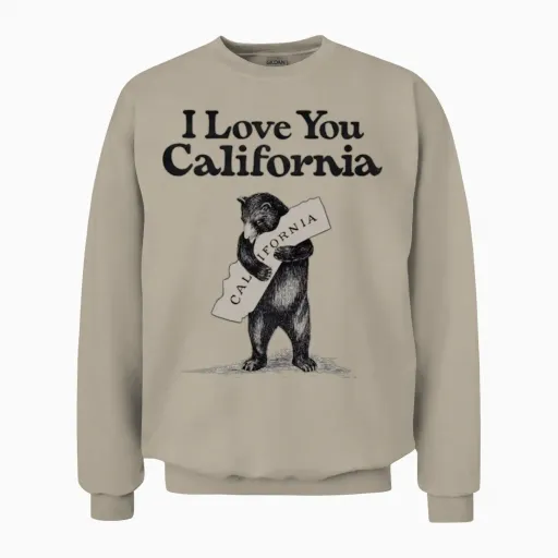 I Love California Unisex Sweatshirt - Sand