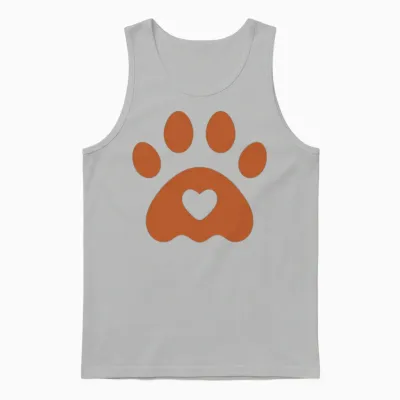 Dog Play Unisex Tank Top - Ash