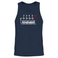Motorcycle Biker 1n23456 Bike Gear Shift Unisex Tank Top - Navy – 2