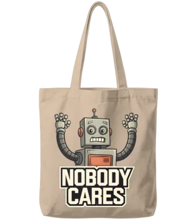 Quotes Nobody Cares Tote Bags - Natural