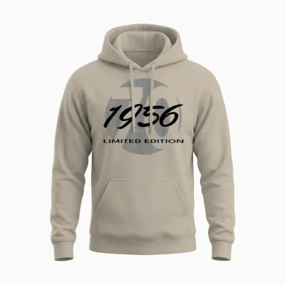 70th Birthday Man Woman 70 Years 1956 Funny Gift Unisex Hoodie - Sand