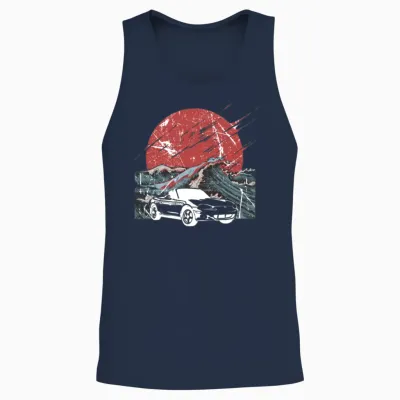 Mazda Miata Mx5 Old School Car Gift Unisex Tank Top - Navy