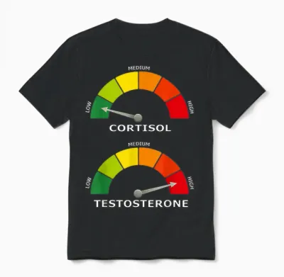 Low Cortisol High Testosterone Optimal Health Unisex T-Shirt - Black