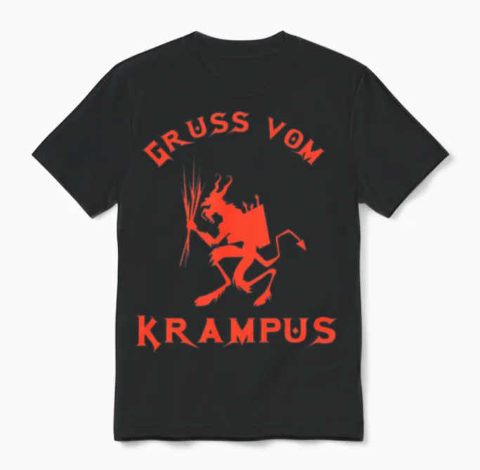 Krampus Vintage - Gruss Vom Krampus Unisex T-Shirt in Black