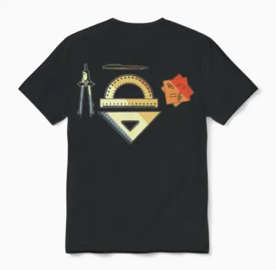 Retro Architect Unisex T-Shirt - Black