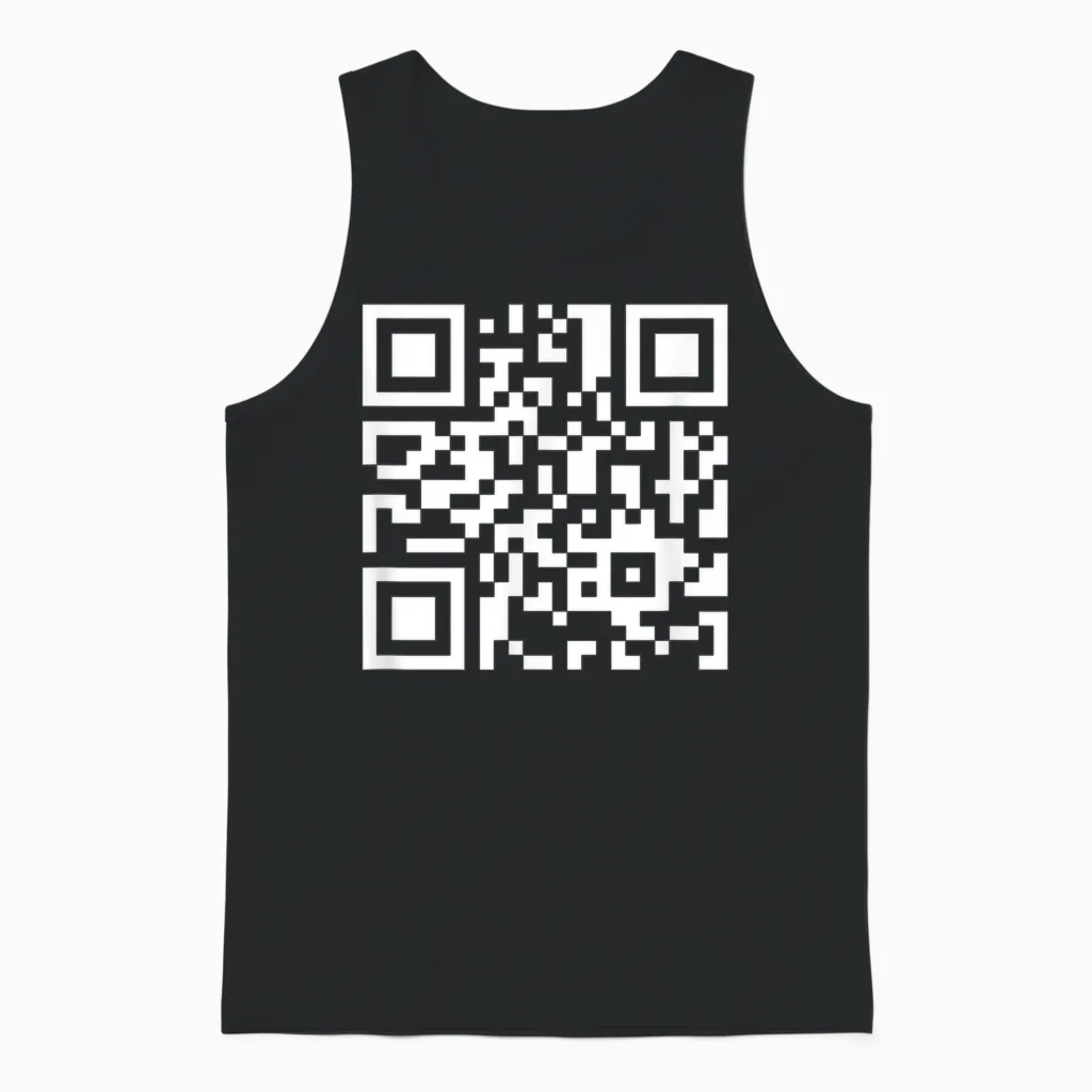 Lustiger Qrcode Spruch Ich Höre Immer Nur Mimimi Unisex Tank Top in Black