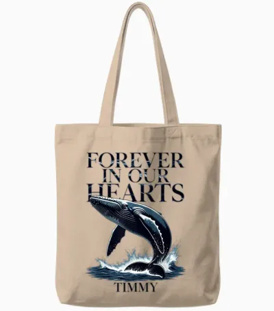Timmy Wal Ostsee Buckelwal Team Hope Free in Our Hearts 2026 Tote Bags - Natural