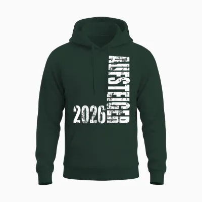 Aufsteiger 2026 Vintage Motiv Aufstiegsfeier Mannschaft Fun Unisex Hoodie - Forest
