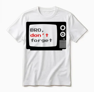 Retro Tv Reminder Unisex T-Shirt - White
