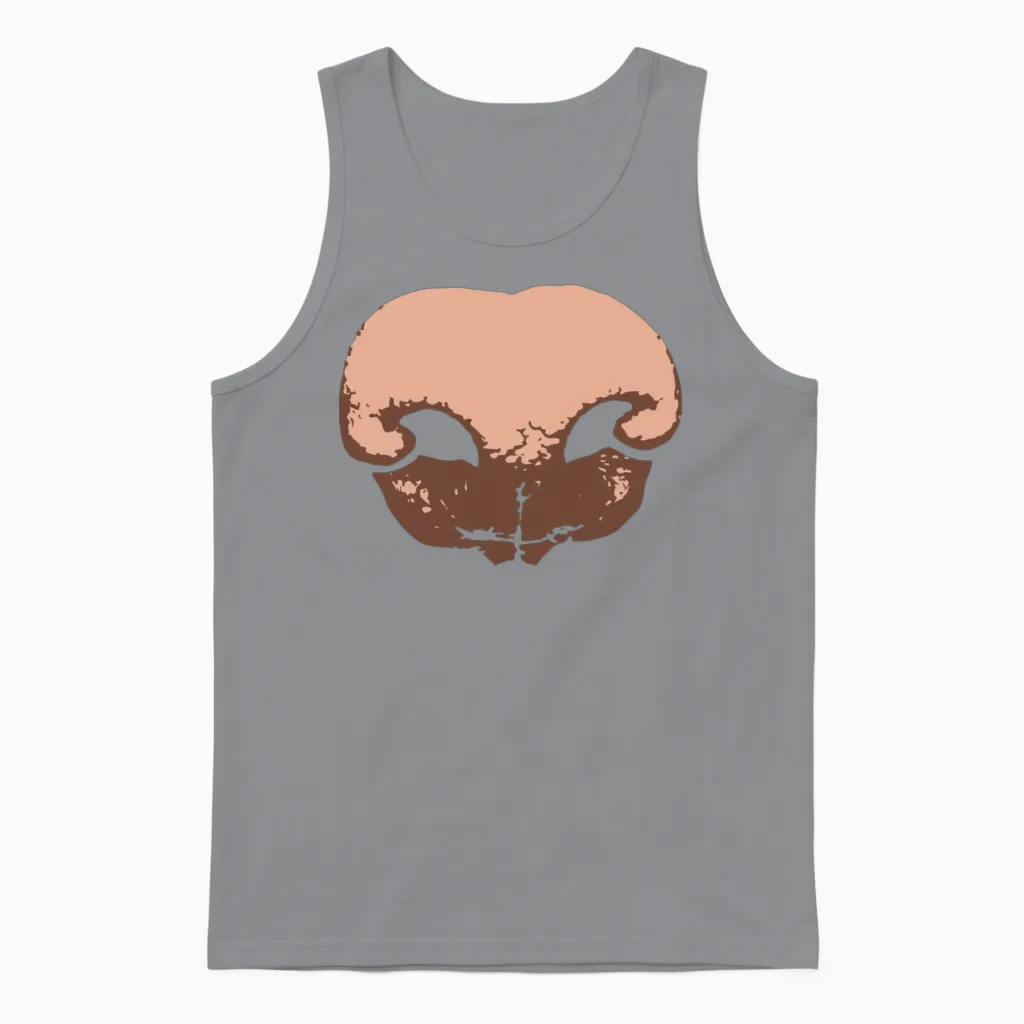 Giant Dog Nose Lovers Unisex Tank Top in Sport Grey