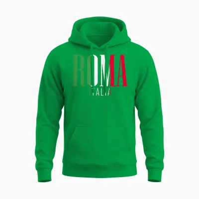Roma Rome | Italie Europe Ville T-Shirt, Black, S Unisex Hoodie - Irish Green