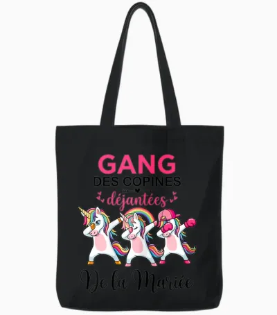 Gang Des Copines Déjantées De La Mariée Future Mariée Evjf Tote Bags - Black