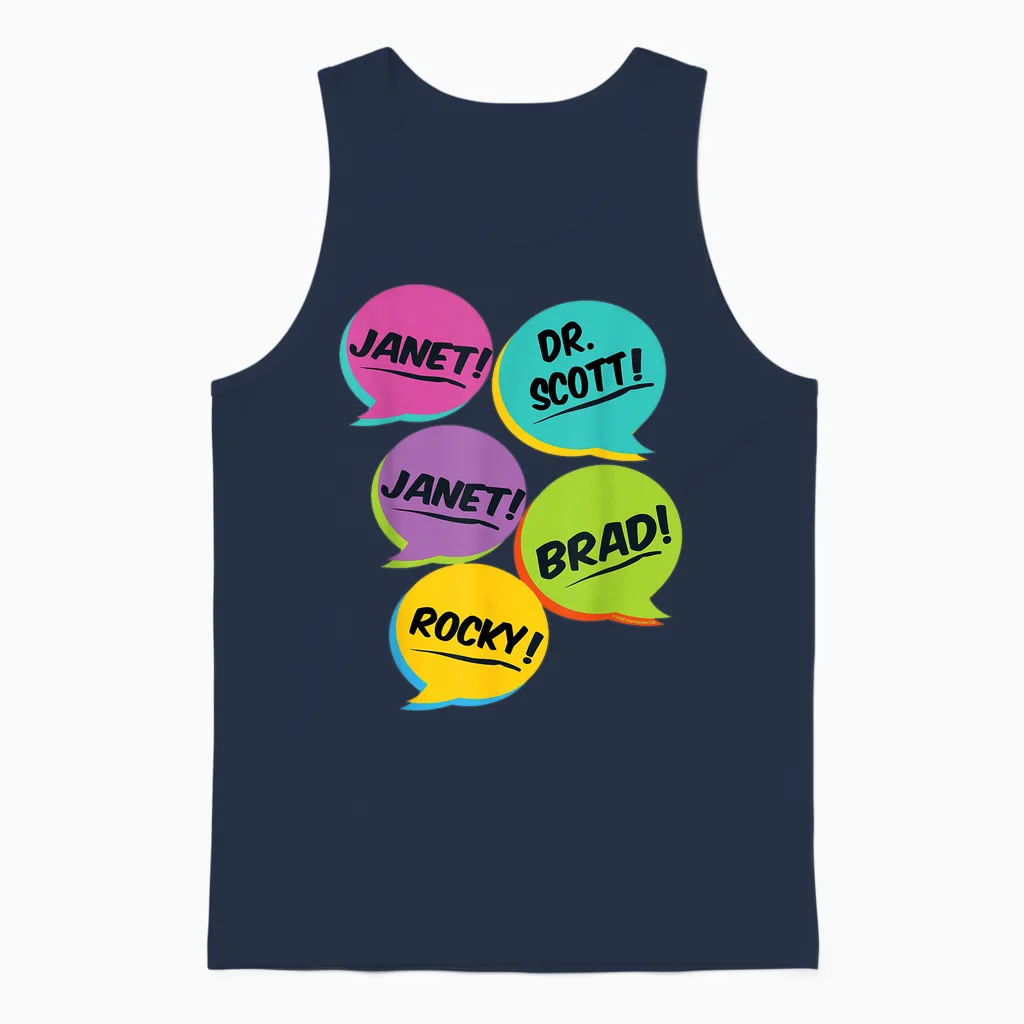 Rocky Horror Show Scène De Chambre à Coucher Unisex Tank Top in Navy