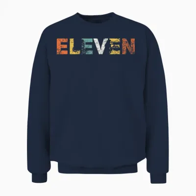 11th Birthday Bmx Biker Unisex Sweatshirt - Navy