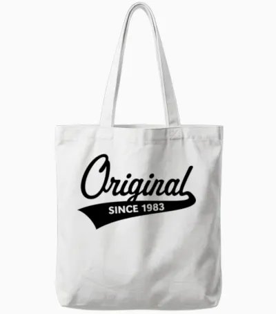 Original Since 1983 (year of Birth, Birthday / B) Tote Bags - White