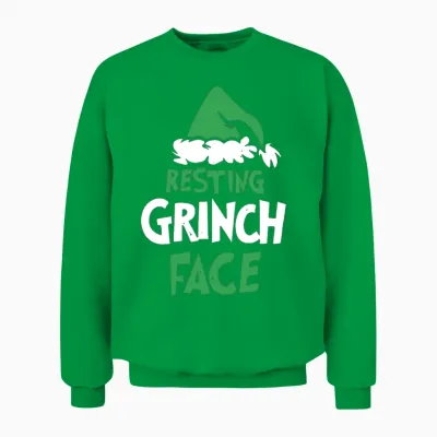 Resting Face Unisex Sweatshirt - Irish Green