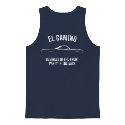 El Camino Slogan W Unisex Tank Top - Navy