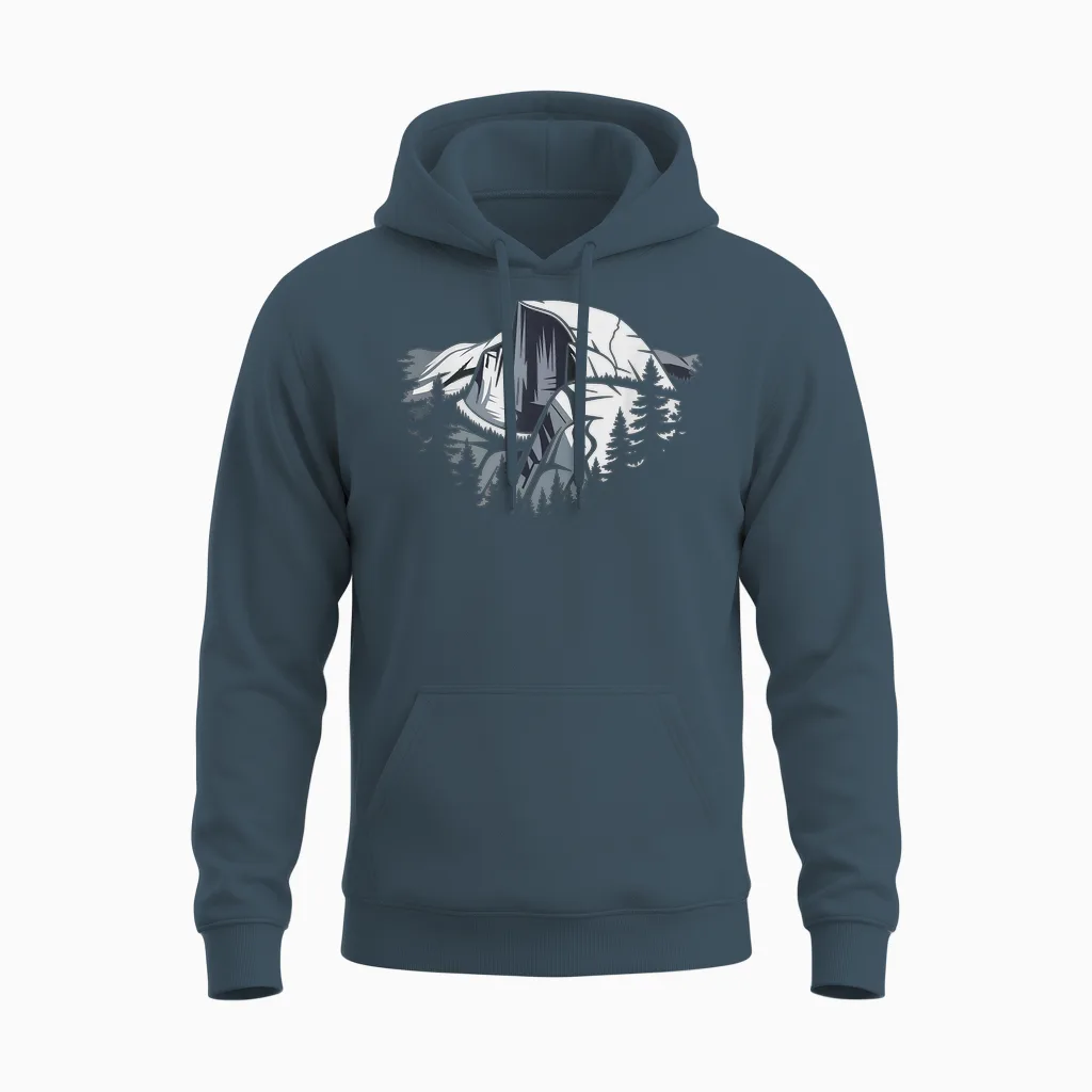 Altitude Du Half Dome Randonneur De Sommet Unisex Hoodie in Dark Heather