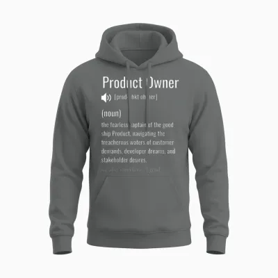 Product Owner Definition Unisex Hoodie - Graphite Heather