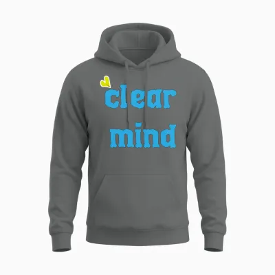 Clear Mind Unisex Hoodie - Graphite Heather