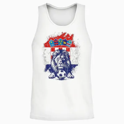 Kroatien Tshirt Balkan Herren Kroate Zagreb Hrvatska Unisex Tank Top - White