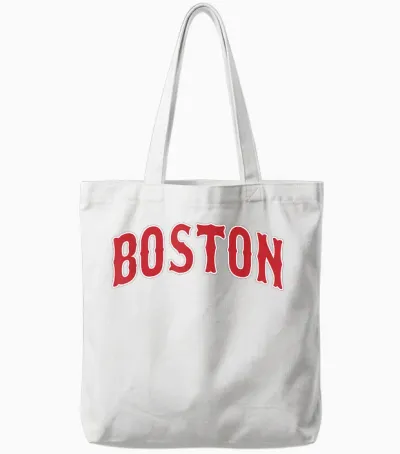 Boston - Throwback Design - Classic Tote Bags - White