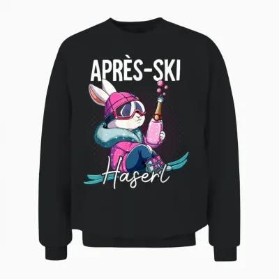 Apres Ski Haserl T-Shirt, Black Unisex Sweatshirt - Black