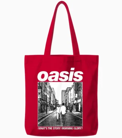 Oasis Amazon Exclusive Wtsmg in Navy Tote Bags - Red