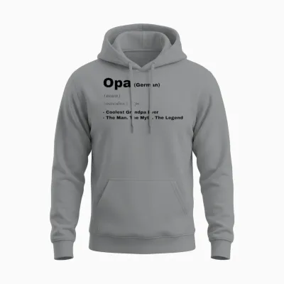 Funny German Opa Grandpa Design Unisex Hoodie - Sport Grey