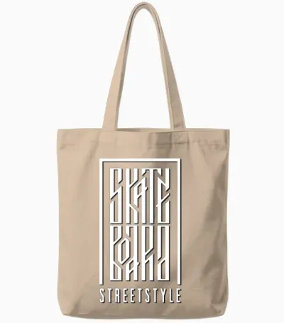 Skateboard Street Style Skateboarder Skateboarding Tote Bags - Natural